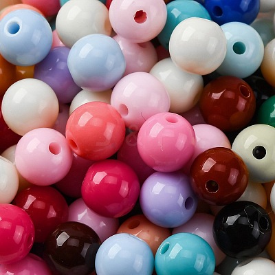Opaque Acrylic Beads SACR-Q004-02E-1