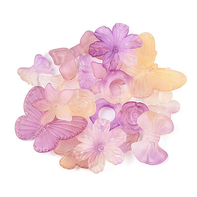 Transparent Acrylic Beads OACR-H039-04I-1