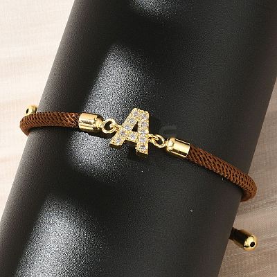 Adjustable Nylon Cord Bracelets X-BJEW-C096-01G-01-1