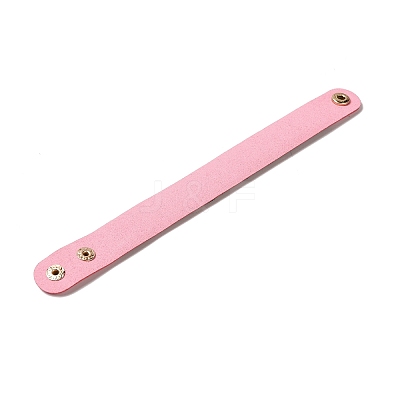 Faux Suede Snap Cord Bracelet BJEW-F428-03-1