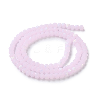 Imitation Jade Glass Beads Strands EGLA-A034-J4mm-MB02-1