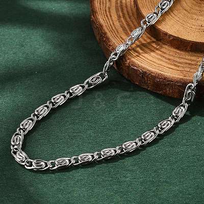 Non-Tarnish 304 Stainless Steel Lumachina Chain Necklaces X-NJEW-P226-08P-01-1
