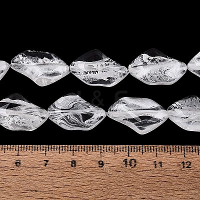 Handmade Lampwork Beads Strands LA-N046-02O-1