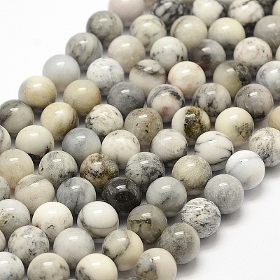 Natural Agate Beads Strands G-F475-07-8mm-1