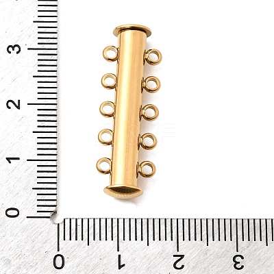 304 Stainless Steel Slide Lock Clasps STAS-F350-05D-G-1