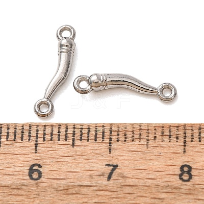 304 Stainless Steel Connector Charms STAS-N124-62P-1