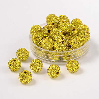 Pave Disco Ball Beads RB-H258-8MM-249-1