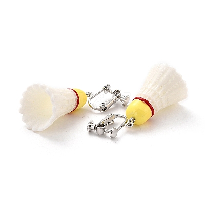 Resin Clip-on Earrings LS-EJEW-Z015-10-1
