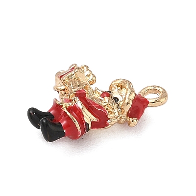 Christmas Alloy Enamel Pendants LS-ENAM-F156-01G-01-1