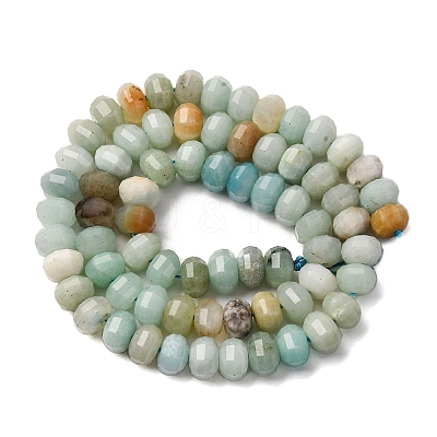 Natural Flower Amazonite Beads Strands G-P587-D08-02-1