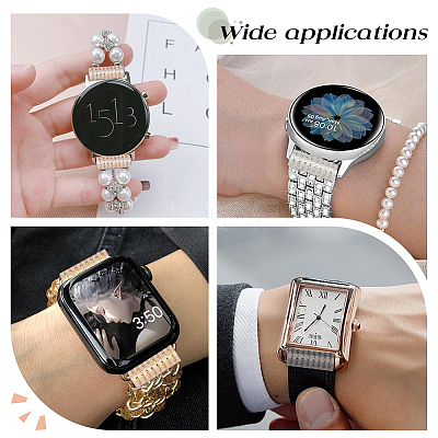 9Pcs 3 Colors Alloy Watch Band Adapter Connectors FIND-DC0004-29-1