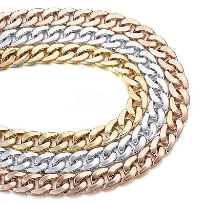 Handmade Plastic Curb Chains AJEW-FW0001-01-1