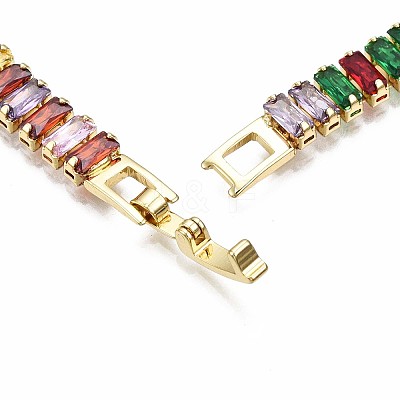 Cubic Zirconia Classic Tennis Bracelet X-ZIRC-S067-073I-NF-1