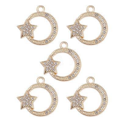 Alloy Rhinestones Pendants FIND-YW0002-01-1