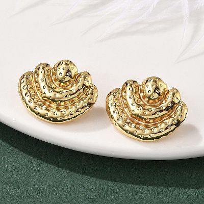 304 Stainless Steel Stud Earrings for Women EJEW-U052-04G-1