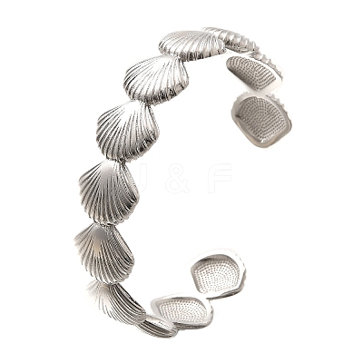 Brass Cuff Bangles for Women BJEW-U018-03P-1
