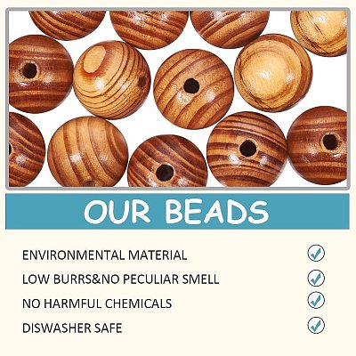 Round Wood Beads WOOD-PH0008-55A-1
