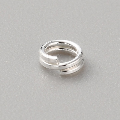 925 Sterling Silver Split Rings STER-WH0011-28S-03-1