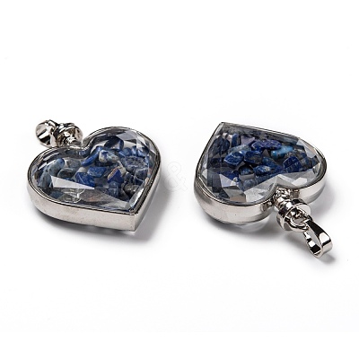 Glass Bottle Pendants G-Z010-02L-1