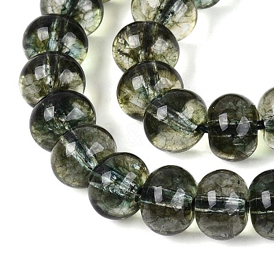Crackle Transparent Glass Beads Strands GLAA-N074-02B-07-1