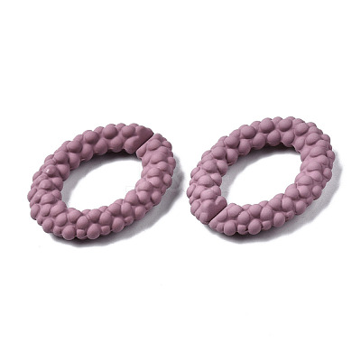 Spray Painted CCB Plastic Linking Rings CCB-Q091-011D-1