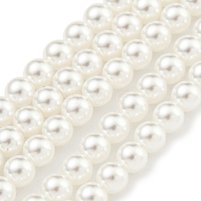 Glass Pearl Beads Strands HY-G002-01B-01-1
