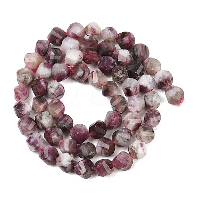 Natural Plum Blossom Tourmaline Beads Strands G-P611-C36-01-1