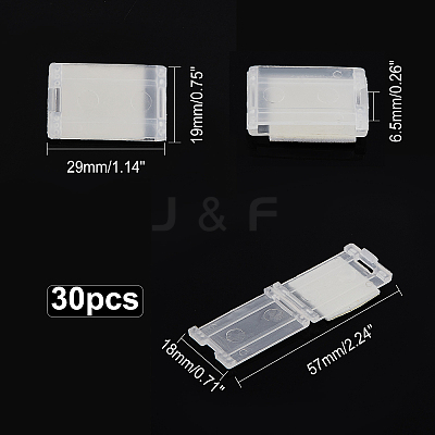 Plastic Cable Management Clips AJEW-WH0250-40-1