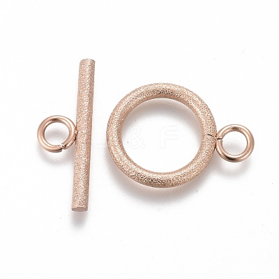 Ion Plating(IP) 304 Stainless Steel Toggle Clasps STAS-P248-03RG-1