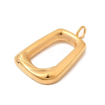 Hollow 304 Stainless Steel Pendants STAS-K324-03G-1