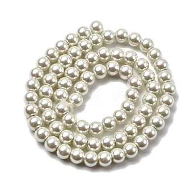 Eco-Friendly Dyed Glass Pearl Beads Strands HY-A008-6mm-RB020-1