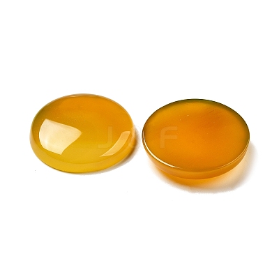 Natural Yellow Agate Cabochons G-E492-I-01-1