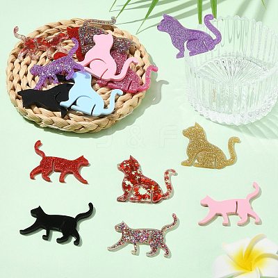 32Pcs 16 Styles Acrylic Wine Glass Charms AJEW-CJ0001-68-1