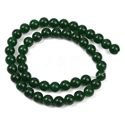 Dyed Natural White Jade Imitation Malaysia Jade Beads Strands LS-G-C270-B01-8mm-1