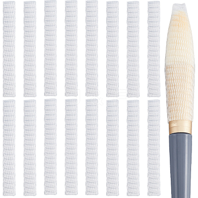 200Pcs PE Makeup Brush Protector Reusable Expandable Mesh Cover MRMJ-GF0001-51B-1