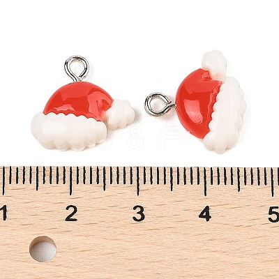 Christmas Theme Opaque Resin Pendants RESI-S08-02D-1