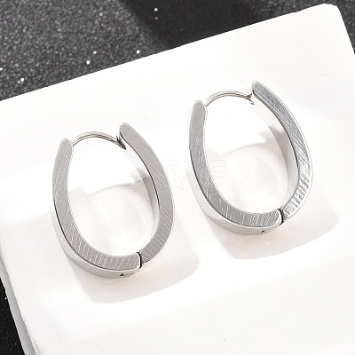 201 Stainless Steel Hoop Earrings EJEW-T056-03P-05-1