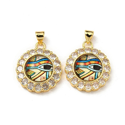 Real 18K Gold Plated Brass Pendants KK-L209-008G-04-1