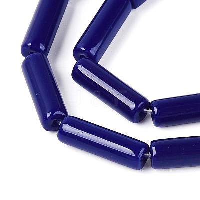 Opaque Solid Color Glass Beads Strands GLAA-N070-01A-C05-1