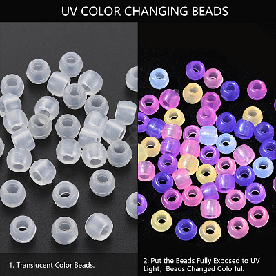Transparent Plastic Beads KY-N018-001-A01-1