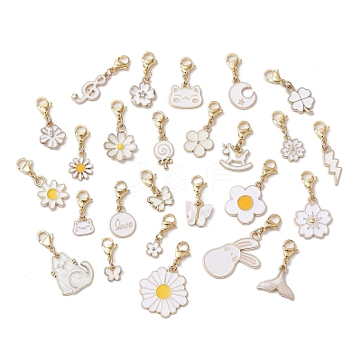 Alloy Enamel Pendant Decorations HJEW-JM02938-04-1