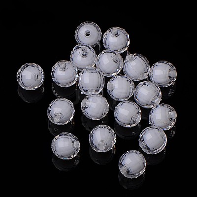 Transparent Acrylic Beads TACR-S086-12mm-01-1
