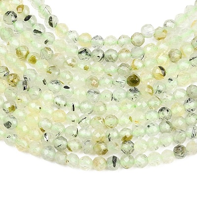 Natural Prehnite Beads Strands G-RM250104-A7-1