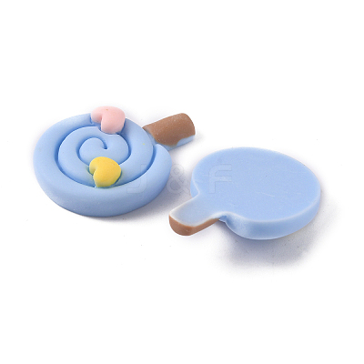 Opaque Resin Cabochons LS-RESI-WH0035-02E-1