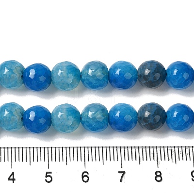 Dyed & Heated Natural Dragon Veins Agate Beads Strands G-P539-A01-17-1