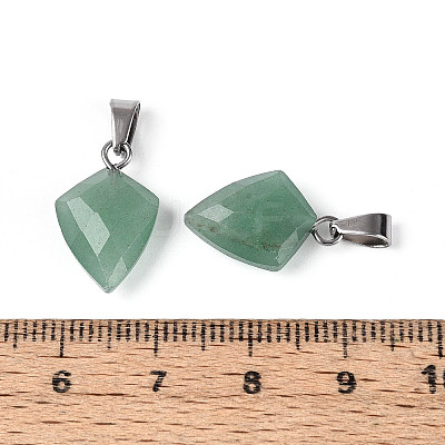 Natural Green Aventurine Pendants G-N349-18P-03-1
