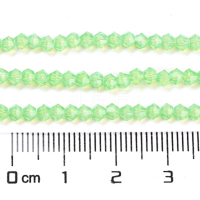 Baking Paint Transparent Glass Beads Strands DGLA-F029-J2mm-01-1