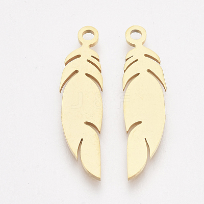 201 Stainless Steel Pendants STAS-T045-45G-1