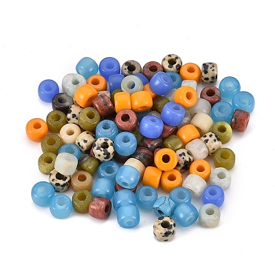 Natural & Synthetic Mixed Gemstone Beads G-P257-08-1