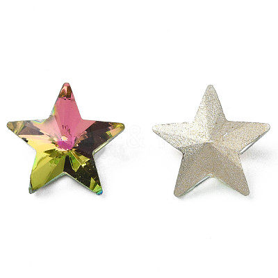 Glass Rhinestone Cabochons MRMJ-N029-04A-09-1